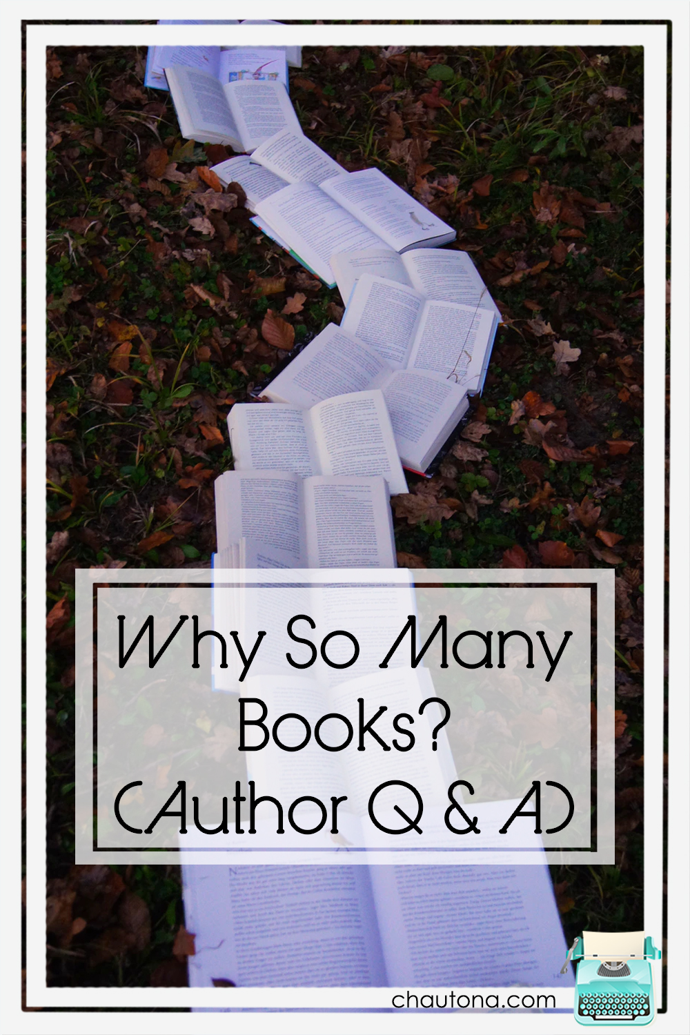 Why do I write so many books in so many series and all the time? Well, it's kind of mental survival. See how it works from my side of the coin. via @chautonahavig
