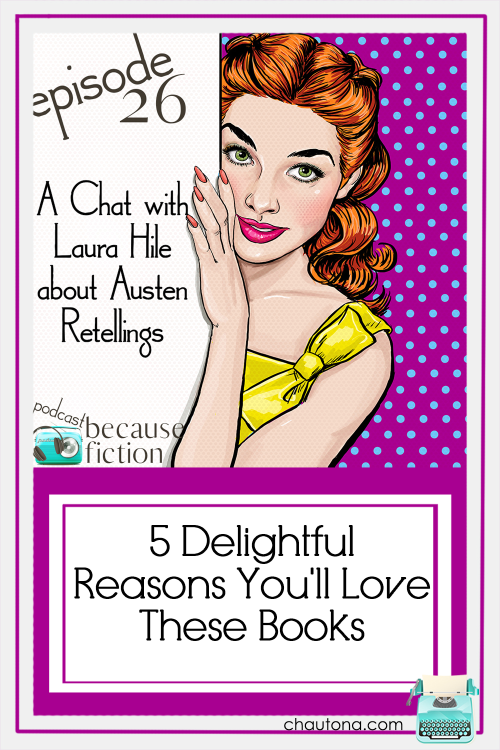 This chat with Laura Hile combines education, humor, story, and of course, Jane Austen and her fabulous inspiration for Laura's books! via @chautonahavig