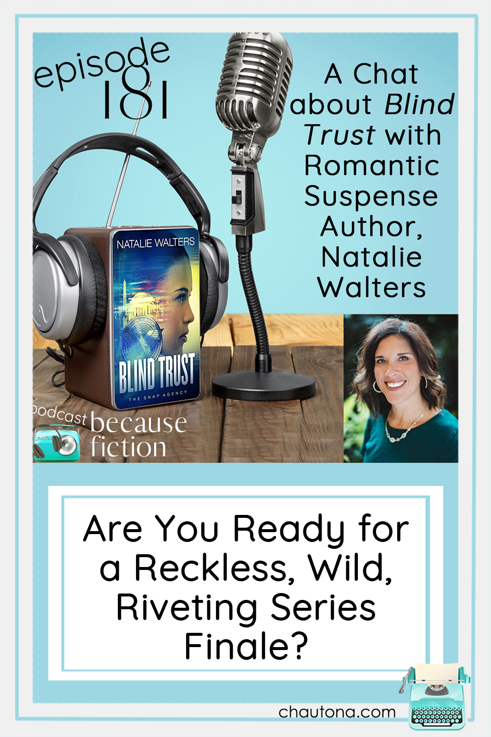 Blind Trust, the final book in the SNAP Agency series releases in a few months, but Natalie Walters and I discussed it and more recently. via @chautonahavig